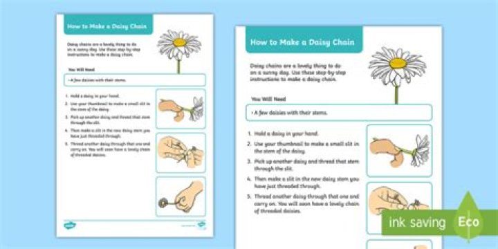 Flower power! How to make a daisy chain